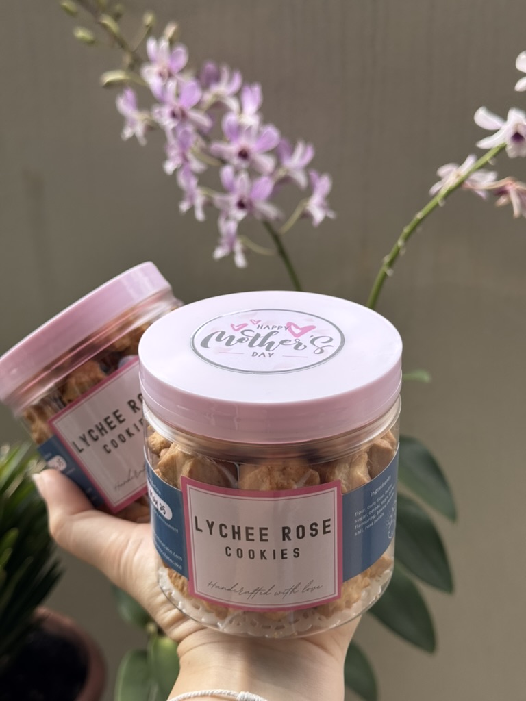Lychee Rose Cookies — That Chocolate Cake, Singapore